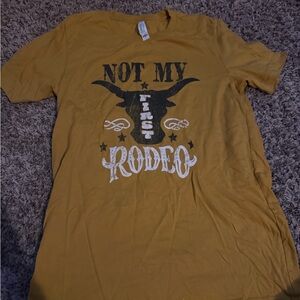 Bella Canvas Mustard 'Not My First Rodeo' Tee